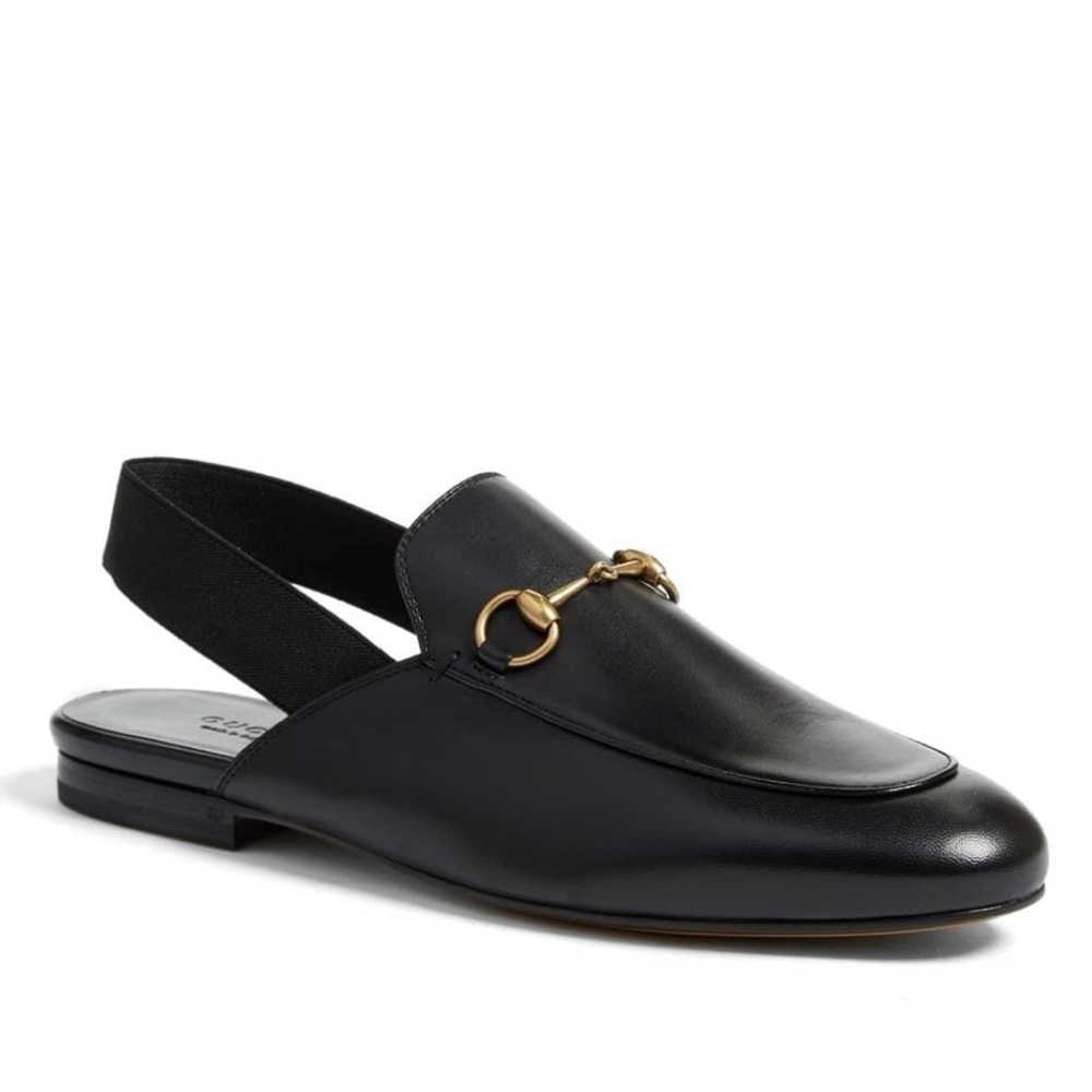 Gucci Princetown Leather Slingback Mules